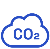 Icono CO2 huella de carbono
