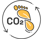Icono huella de carbono